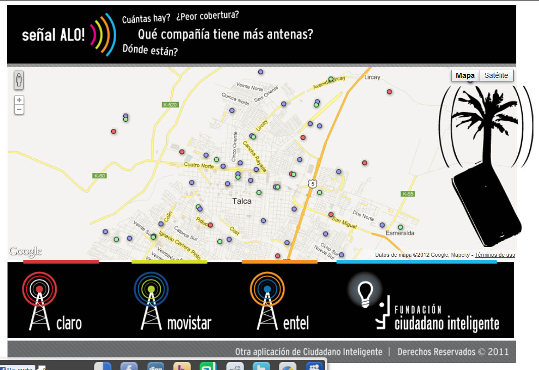 Jpmdiaz, Electrónica y algo mas... Mapa de cobertura celular y antenas