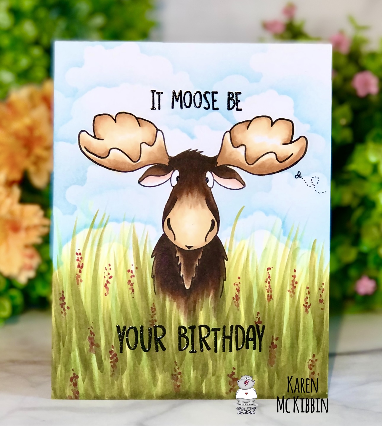Gerda Steiner Designs LLC Moose Birthday Card