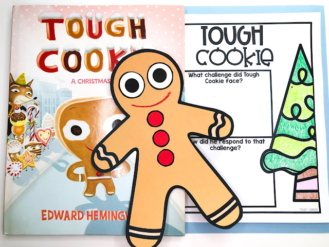 Tough Cookie Christmas activities for kids: posters, worksheets, and cookie craft.