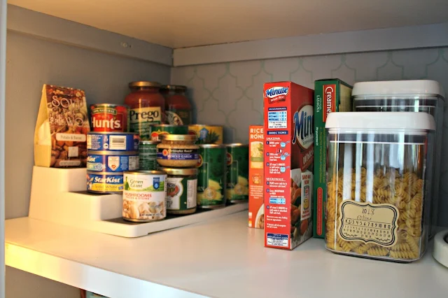 stacking shelves for pantry