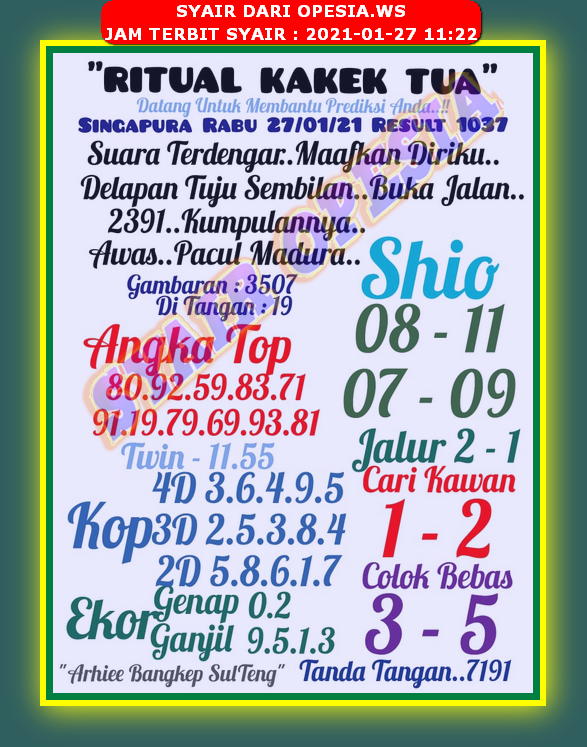 PREDIKSI SGP YOHII