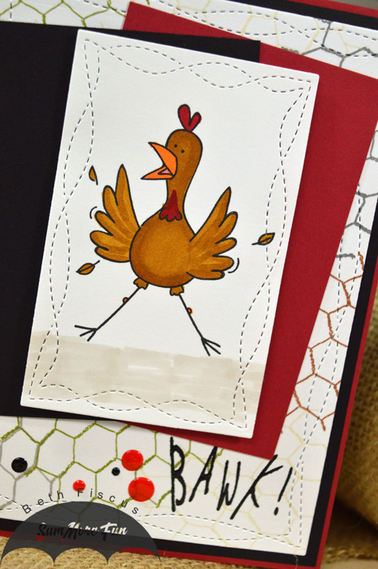 Beth's Beauties: Chicken BAWK! Card