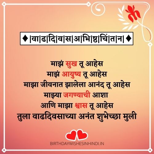 Birthday Wishes For Daughter In Marathi