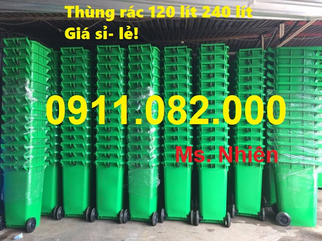 Bán thùng rác nhựa giá sỉ tại vĩnh long- Thùng rác 120 lít giá rẻ- 0911.082.000 (Ảnh 3)