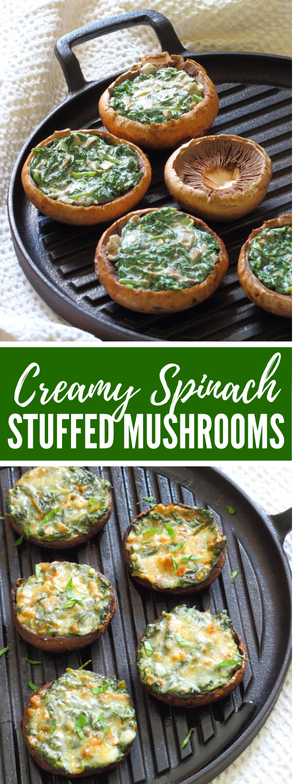 CREAMY SPINACH STUFFED MUSHROOMS #vegetables #healthy CREAMY SPINACH STUFFED MUSHROOMS #vegetables #healthy