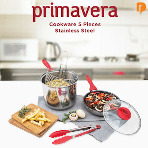 Primavera Cookware 5 Pieces Stainless Steel (Set of 5)