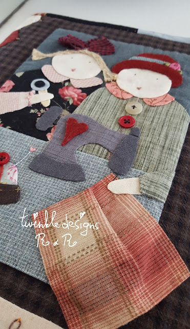 Stitching with Friends - funda de reglas | Twinkle designs R&R