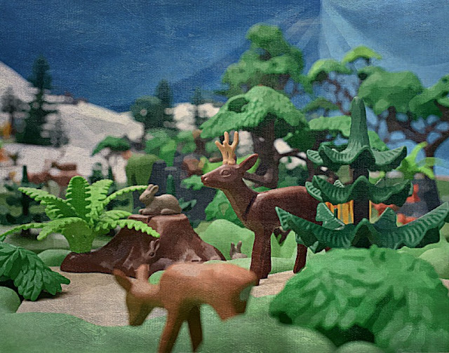 Playmobil Custom Landscape and Animals Diorama