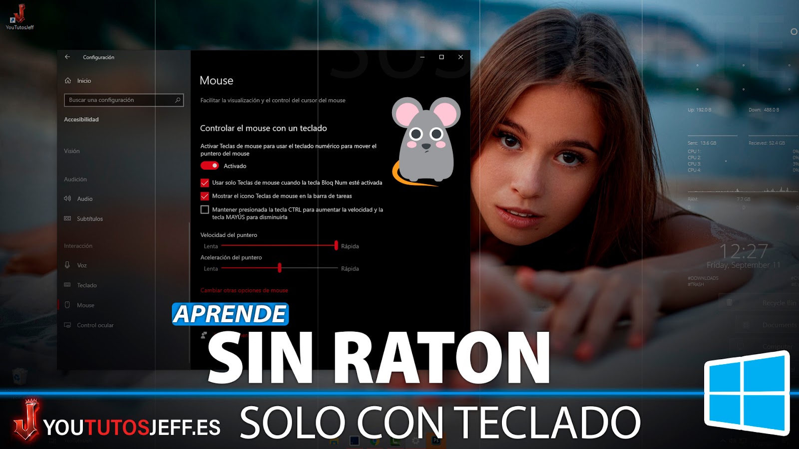 Como Usar Windows 10 Sin Ratón Mouse