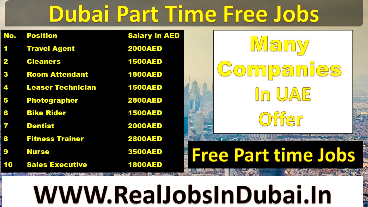 Part time jobs in dubai  dubai careers  dubai jobs