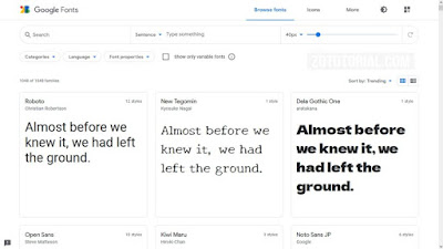 Kumpulan 13 Situs Download Font Gratis Siap Desain zotutorial.com