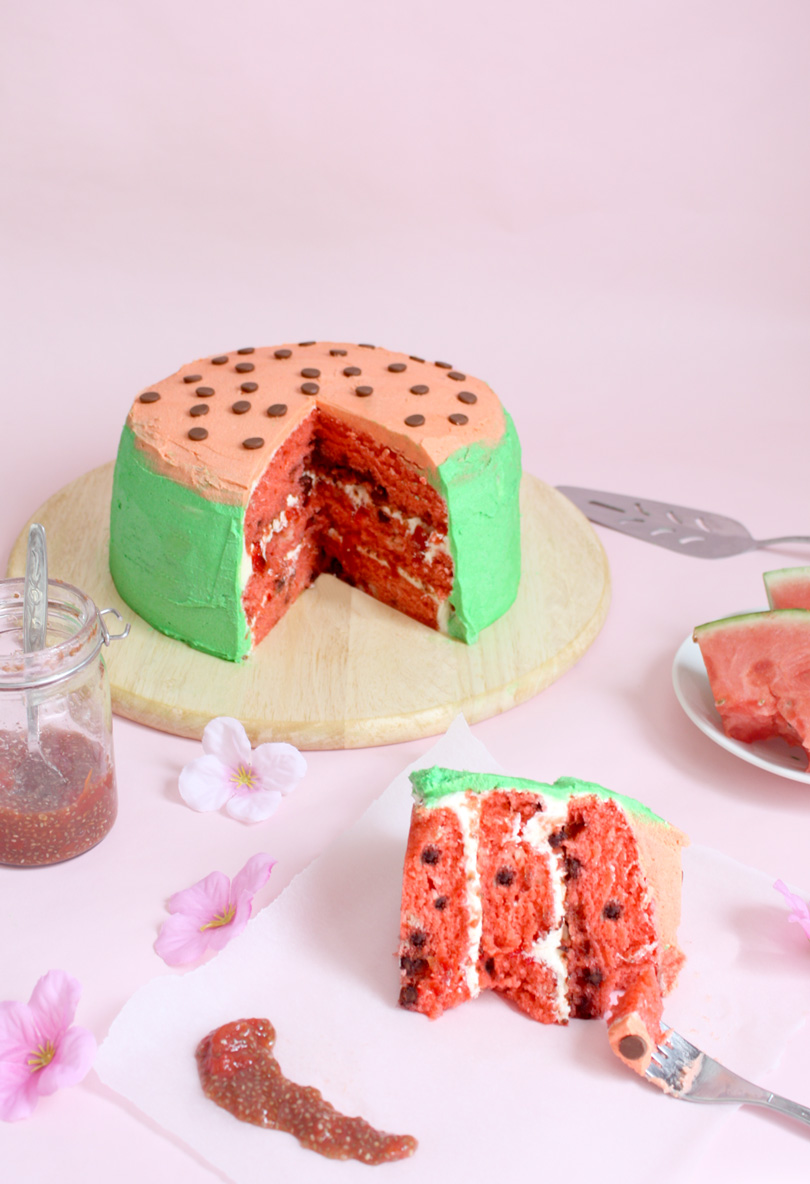 Vegan Watermelon Cake Little White Socks