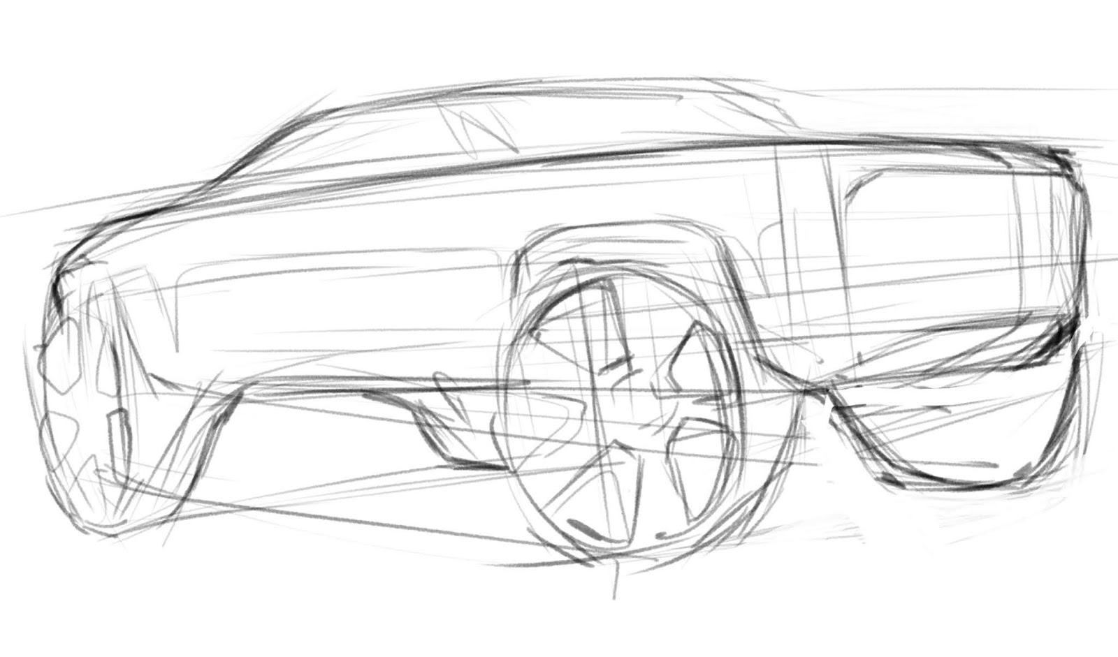 Car toyota drawing
