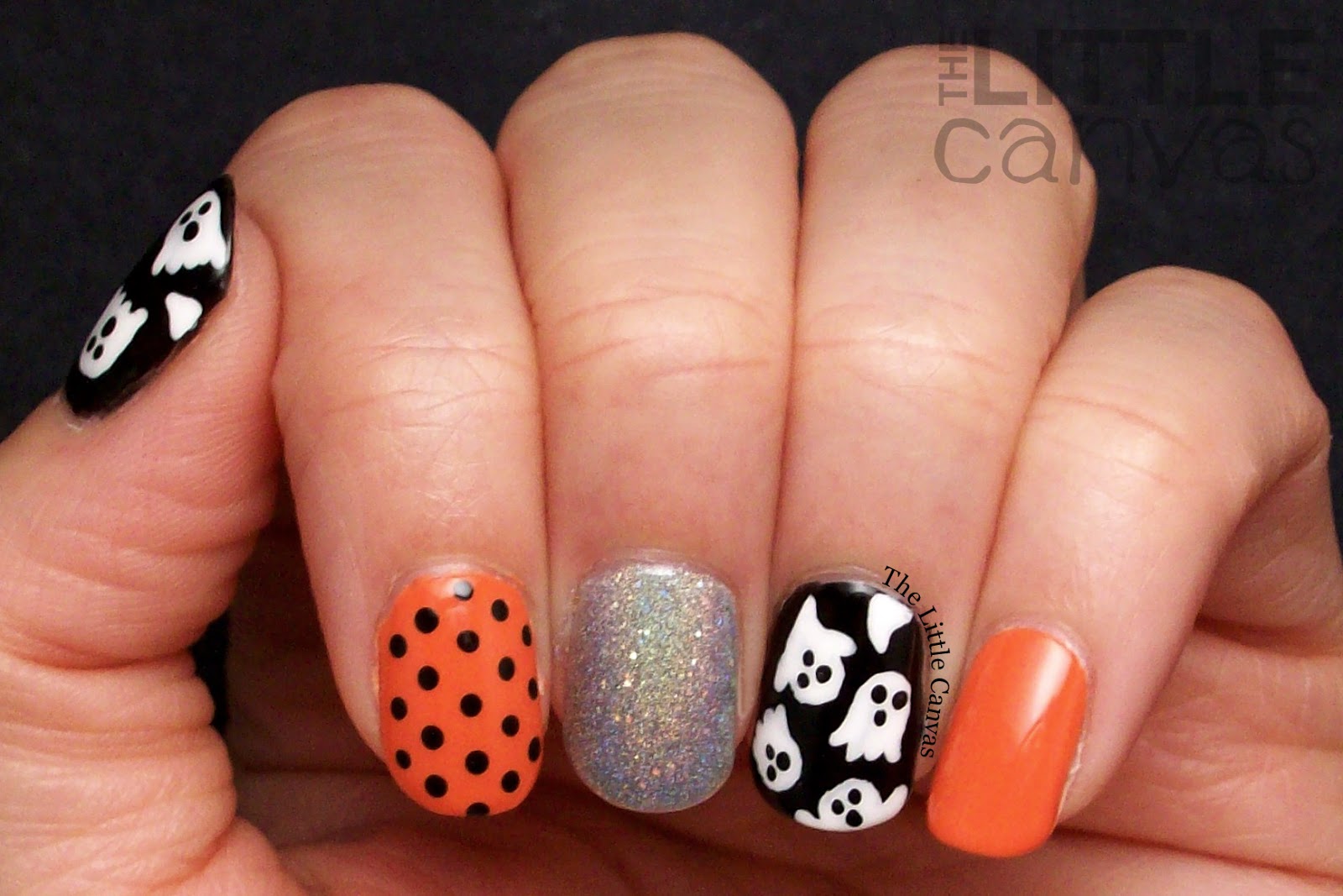 1. Spooky Ghost Nail Design - wide 2
