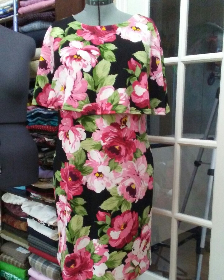 Sew Plus: Butterick 6479 Floral Print Liverpool Knit Dress