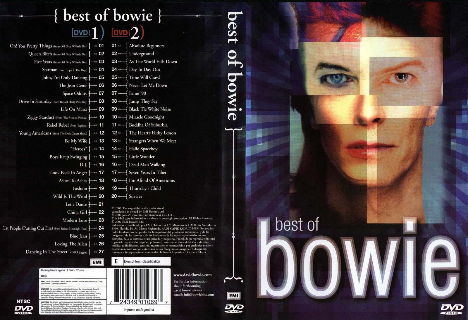 Catálogo Dvd Música: David Bowie - Best Of Bowie