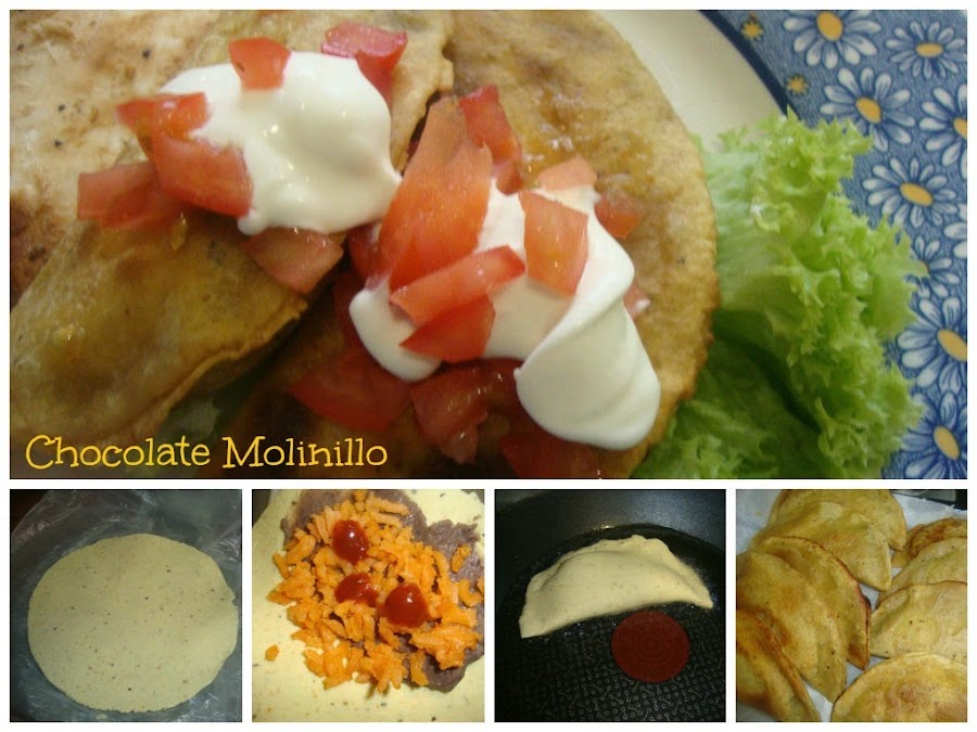 Empanadas de Moros con Cristianos en masa de maíz