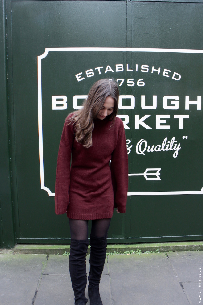 collaboration, dress, fashion, OOTD, outfit, sponsored, style, Tobi, Public Desire, winter, over the knee boots, 