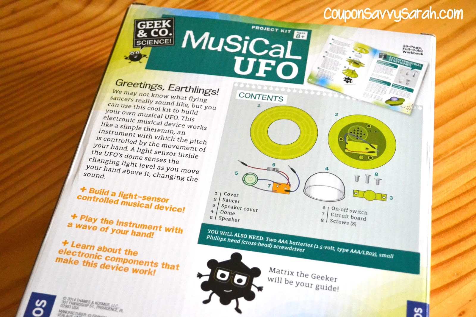 Coupon Savvy Sarah Thames and Kosmos Musical UFO Build your own