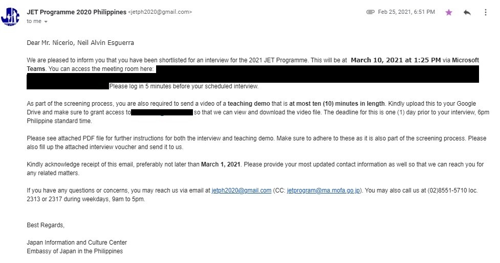 Road to JET 2021 Timeline