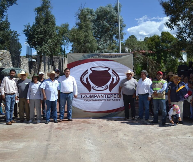 ALCALDE DE TZOMPANTEPEC ENTREGA OBRA PÚBLICA TelemediosMX