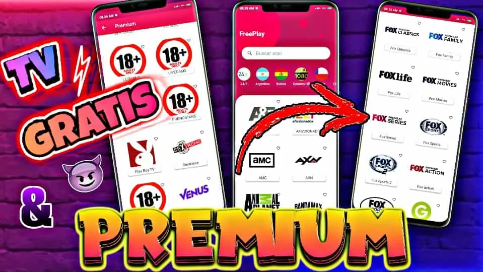 ᐉFreePlay TV LA MEJOR APP De TV en VIVO PREMIUM Gratis para Android