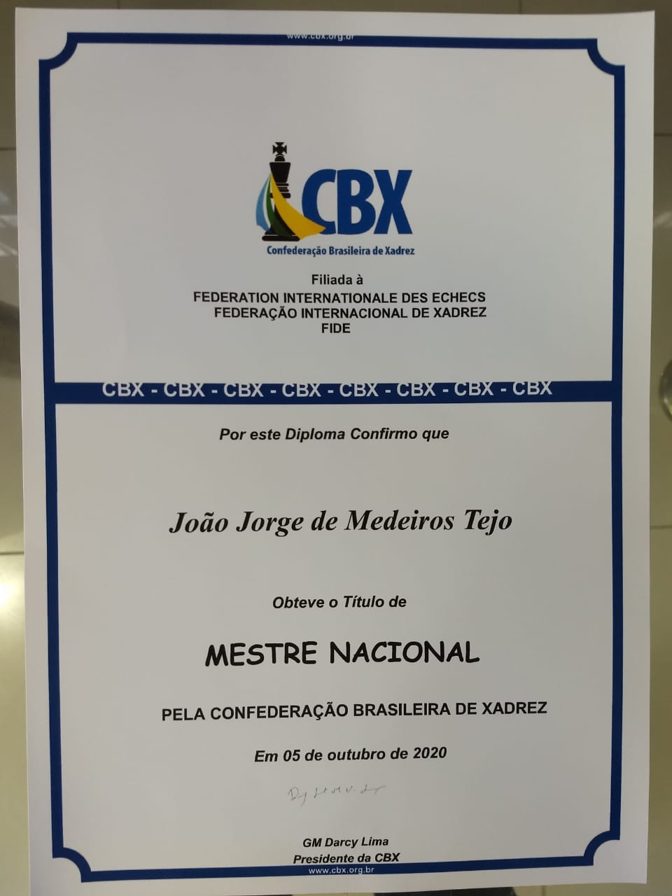 Terminada a - Confederação Brasileira de Xadrez - CBX