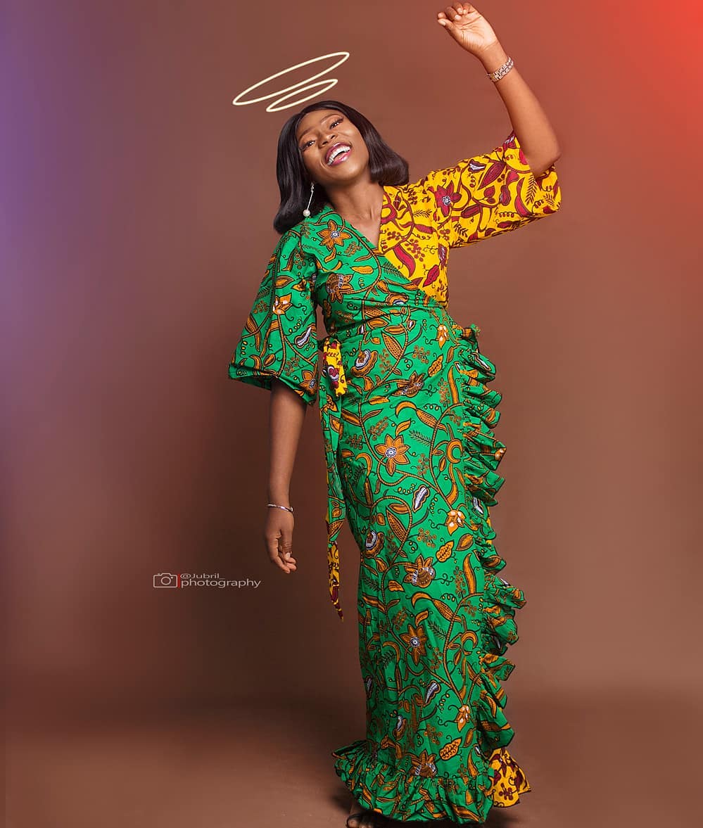 wrap dress ankara style