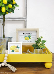 lemon decor diy farmhouse modern printables themed party