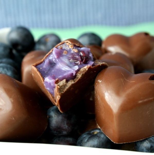 Quiche the Cook Blueberry Filled Chocolates