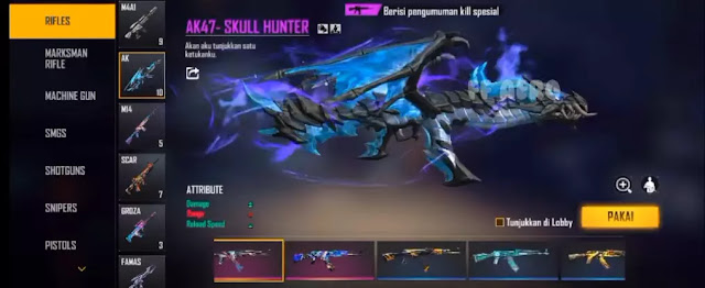 Config FF Auto Headshot, Skin dan Bundle