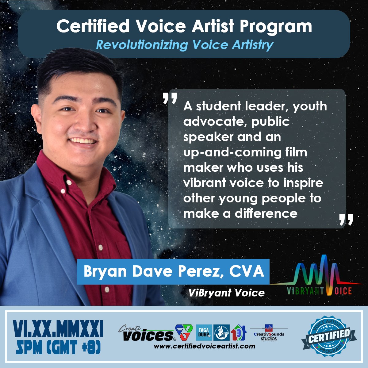Top 20 Certified Voice Artists of the Philippines