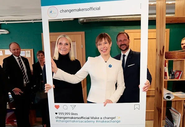 Crown Prince Haakon and Crown Princess Mette-Marit visited Telliskivi Creative City. Old Town of Tallinn which is in UNESCO cultural heritage list