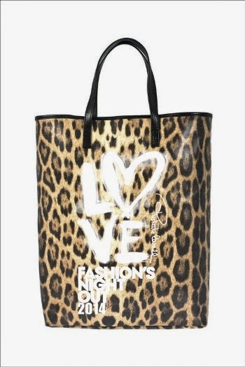 Tote Bag limited edition white Roberto Cavalli for VNFO 2014 