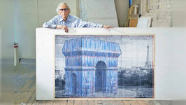 "Arco de Triunfo, envuelto"   CHRISTO Javacheff y Jeanne-Claude proyectados hacia el futuro