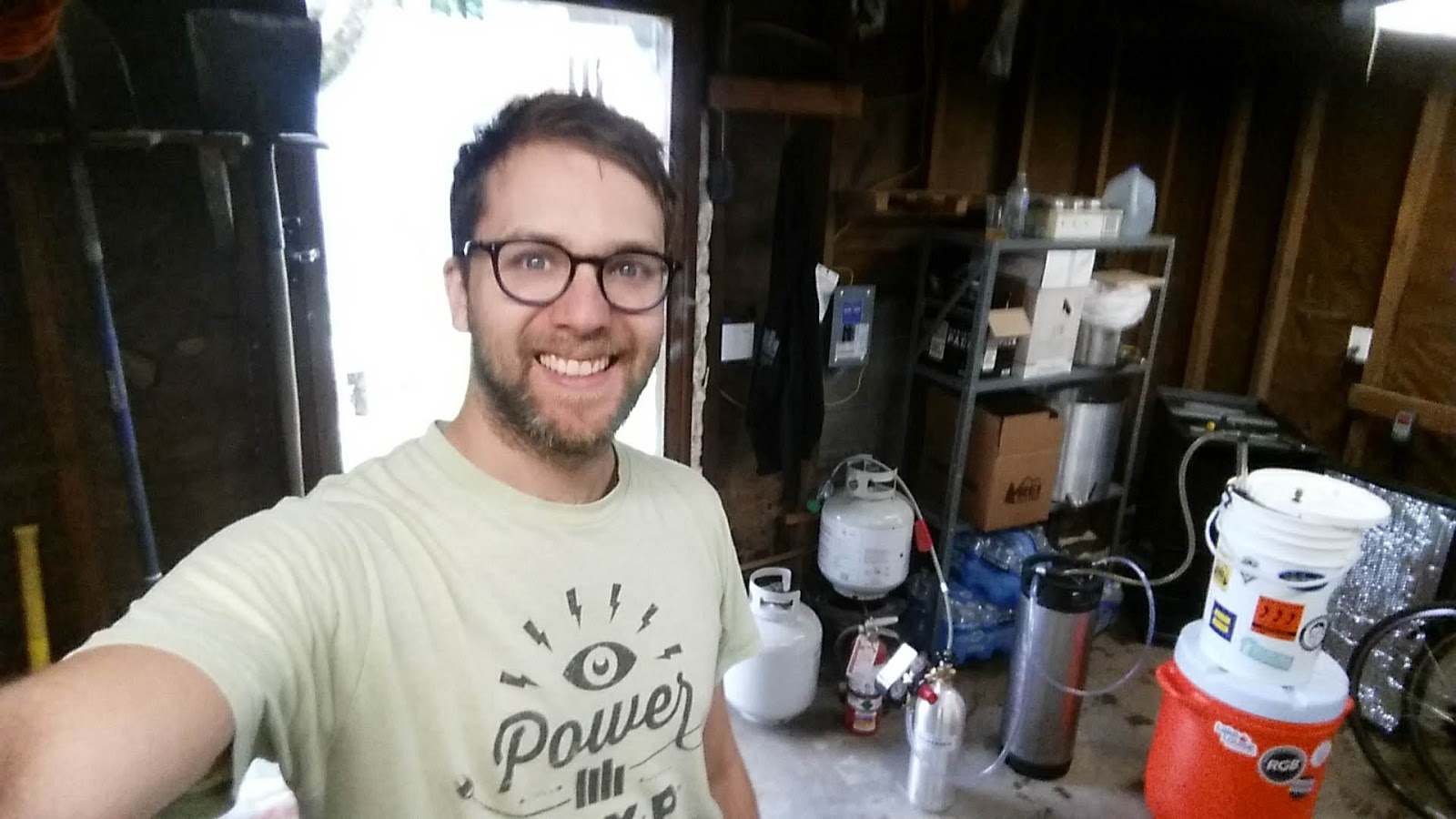 The first keg, a porch pounder