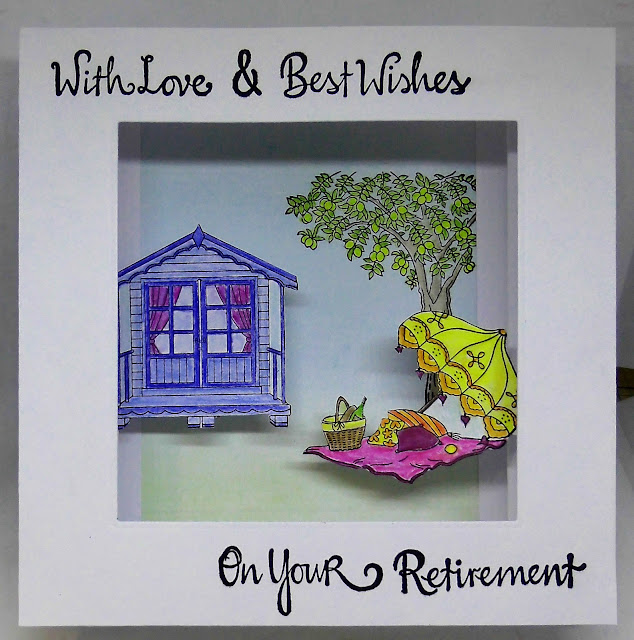 Sarah's Craft Shed Concertina Box Card using the In the Garden Lemon