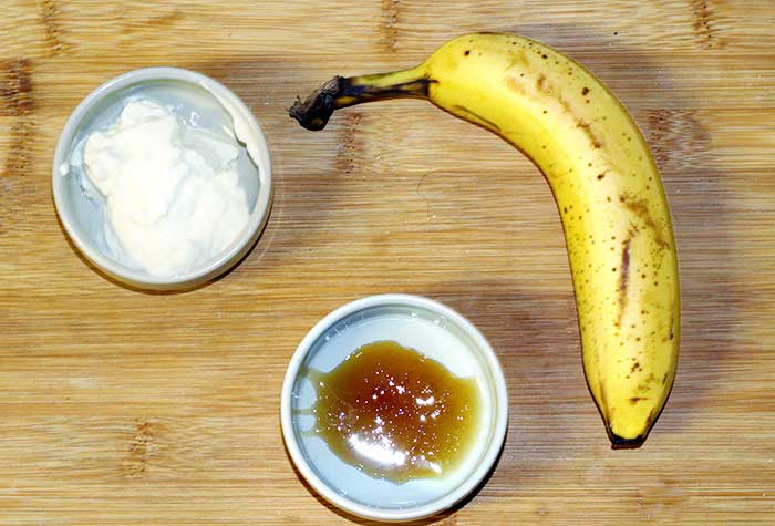 Banana And Egg Hair Mask With Olive Oil  Honey For Dry Hair