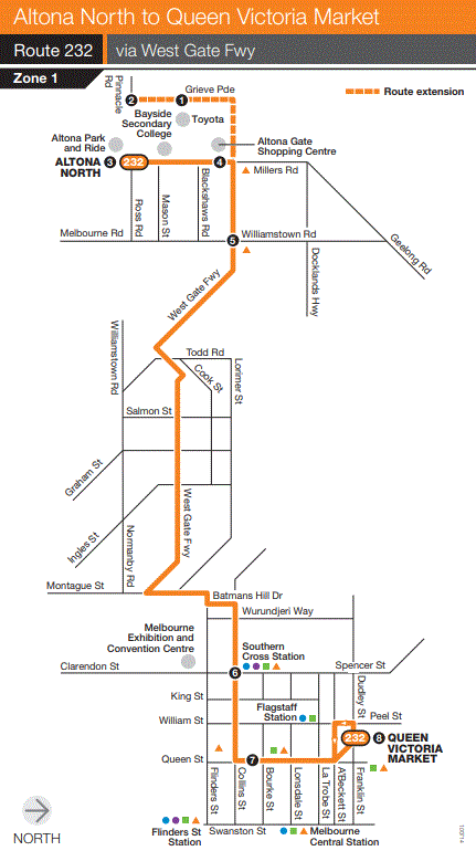 Bus 232 Route Map Melbourne On Transit: Timetable Tuesday #69: The Once Busy But Now Quiet  West Gate Bridge Bus 232