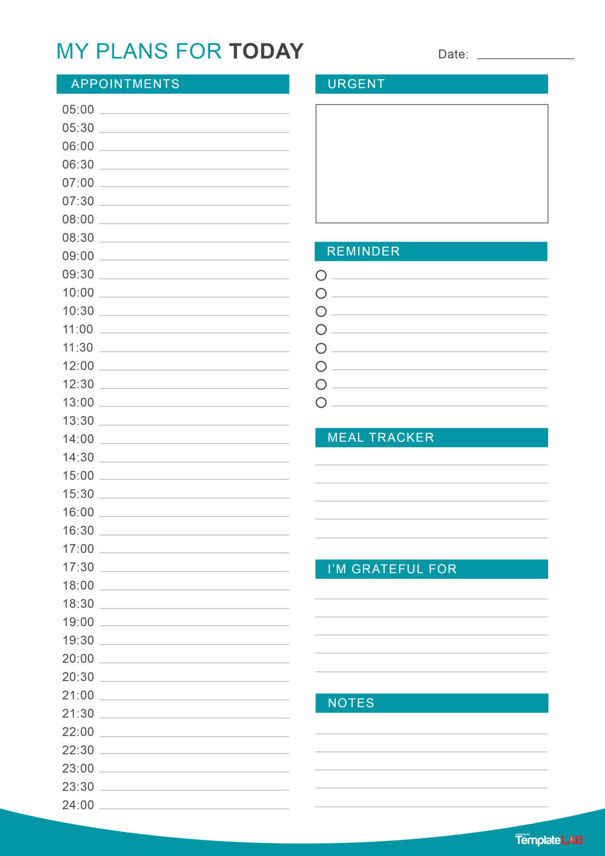 Template For Daily Schedule Medical Resume