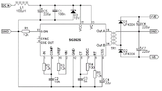 Схема преобразователя на SG3525