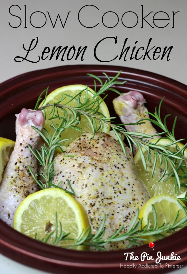 Slow Cooker Lemon Rosemary Chicken