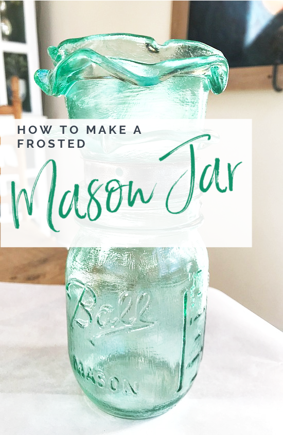 Learn how to make painted and frosted glass jars!
