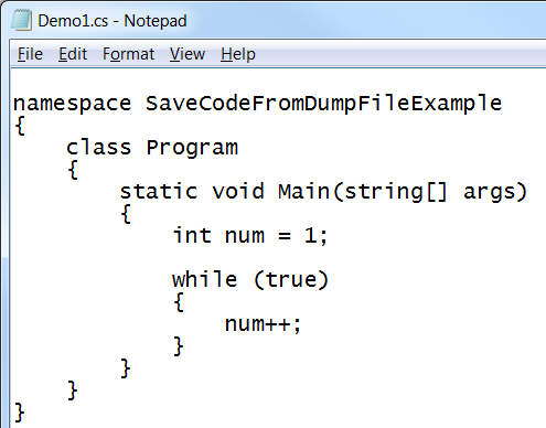 Yonatan Fedaeli: How to: Extract code from a dump file