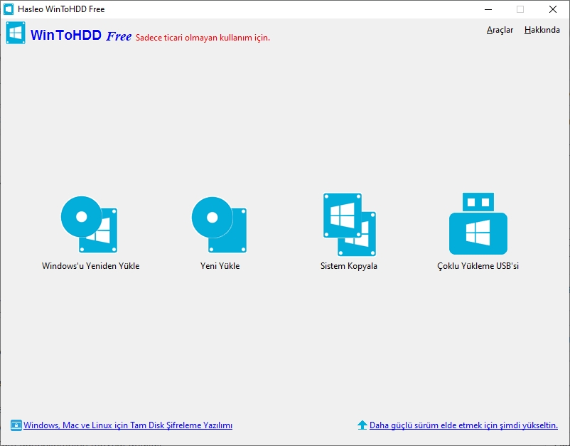 WinToHDD Professional - Ücretsiz Lisans