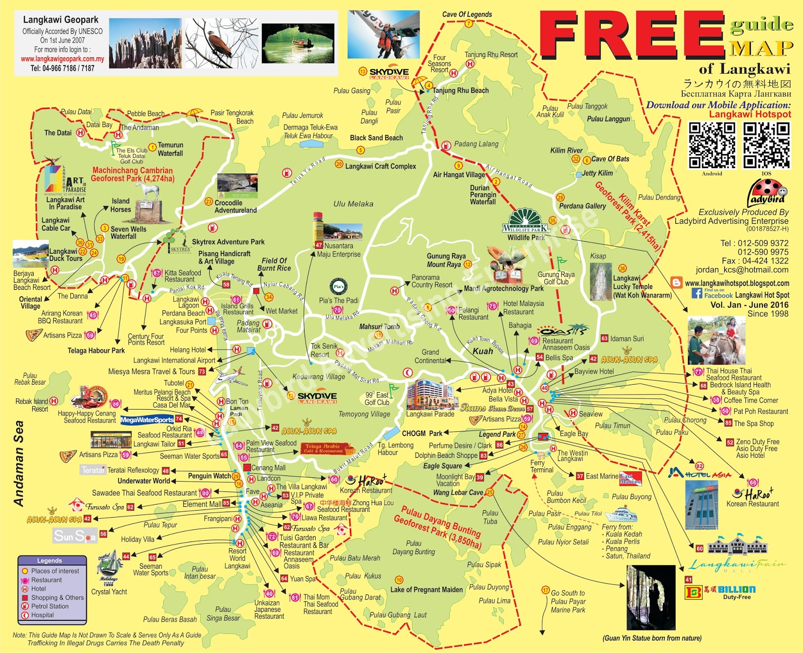  Langkawi  Hotspot Langkawi  Map