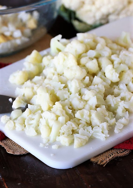 Chopped Cauliflower for Cauliflower Mock "Potato" Salad Image