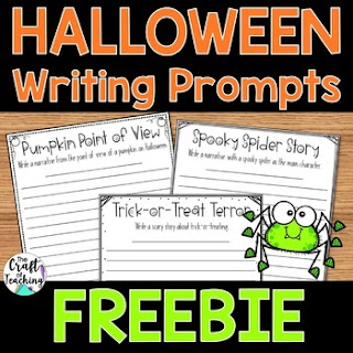 Halloween Writing Prompts Freebie