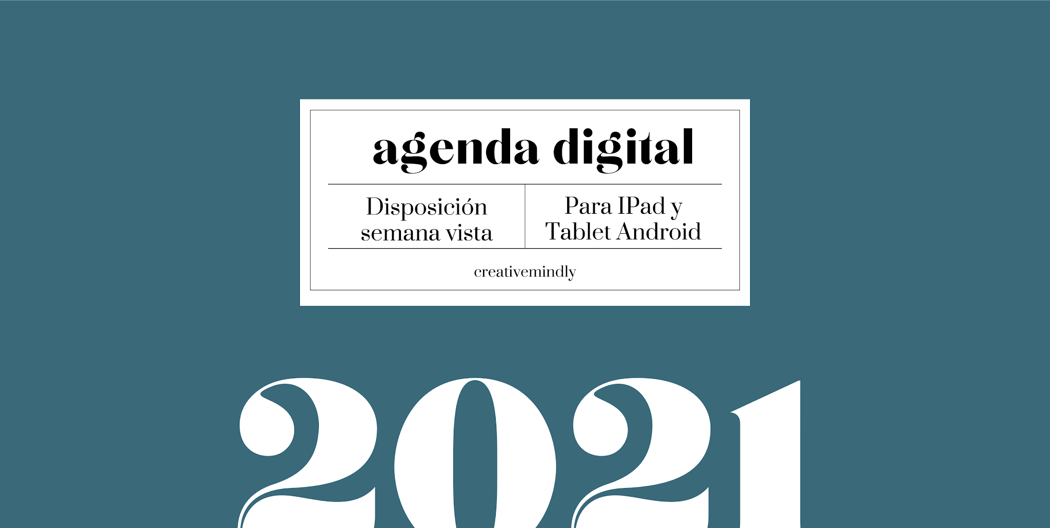 Agenda digital ipad bonita 2021