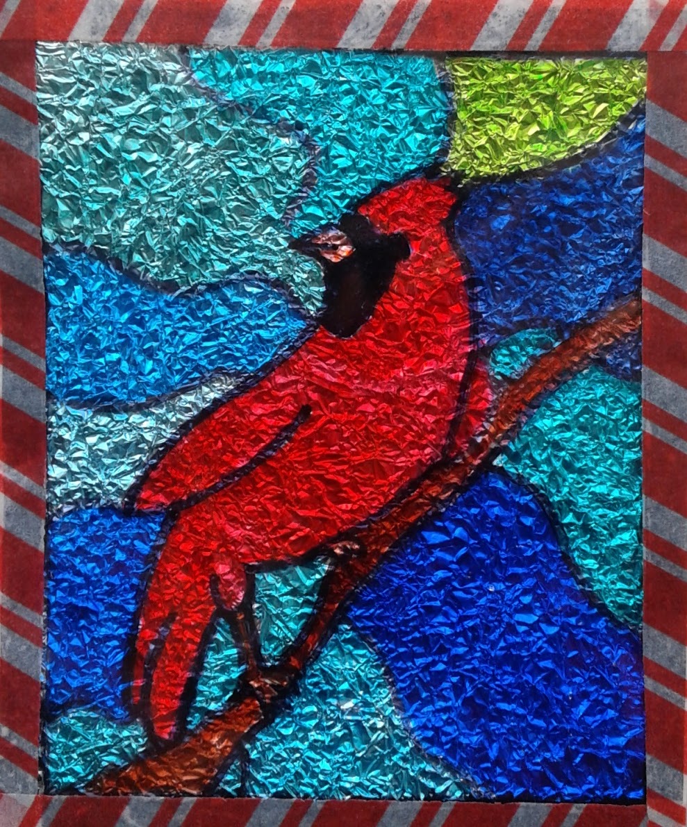 a faithful attempt Faux Stained Glass with Sharpies